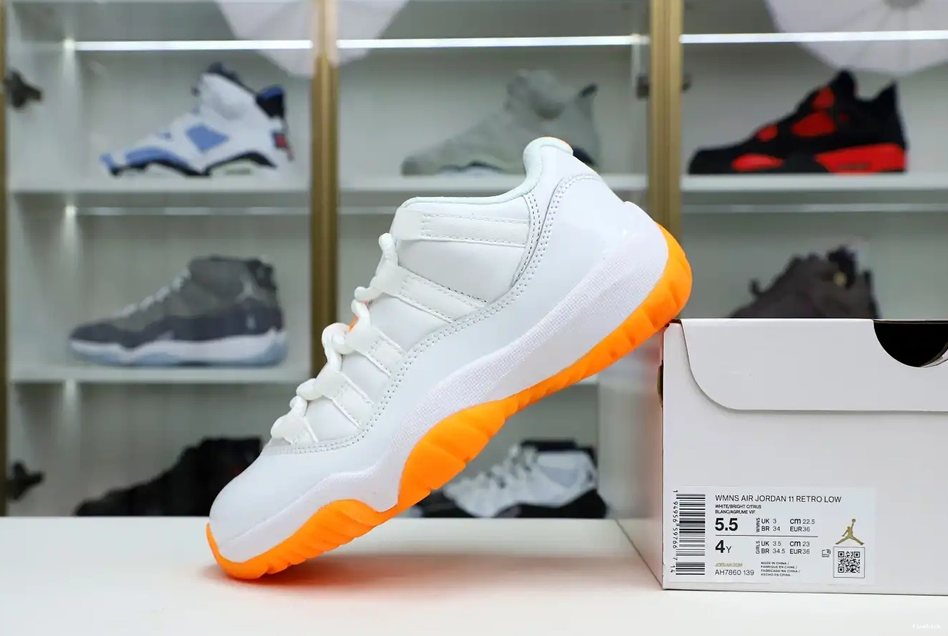 LOW JORDAN RETRO WMNS 11 AIR 'BRIGHT CITRUS' 0523